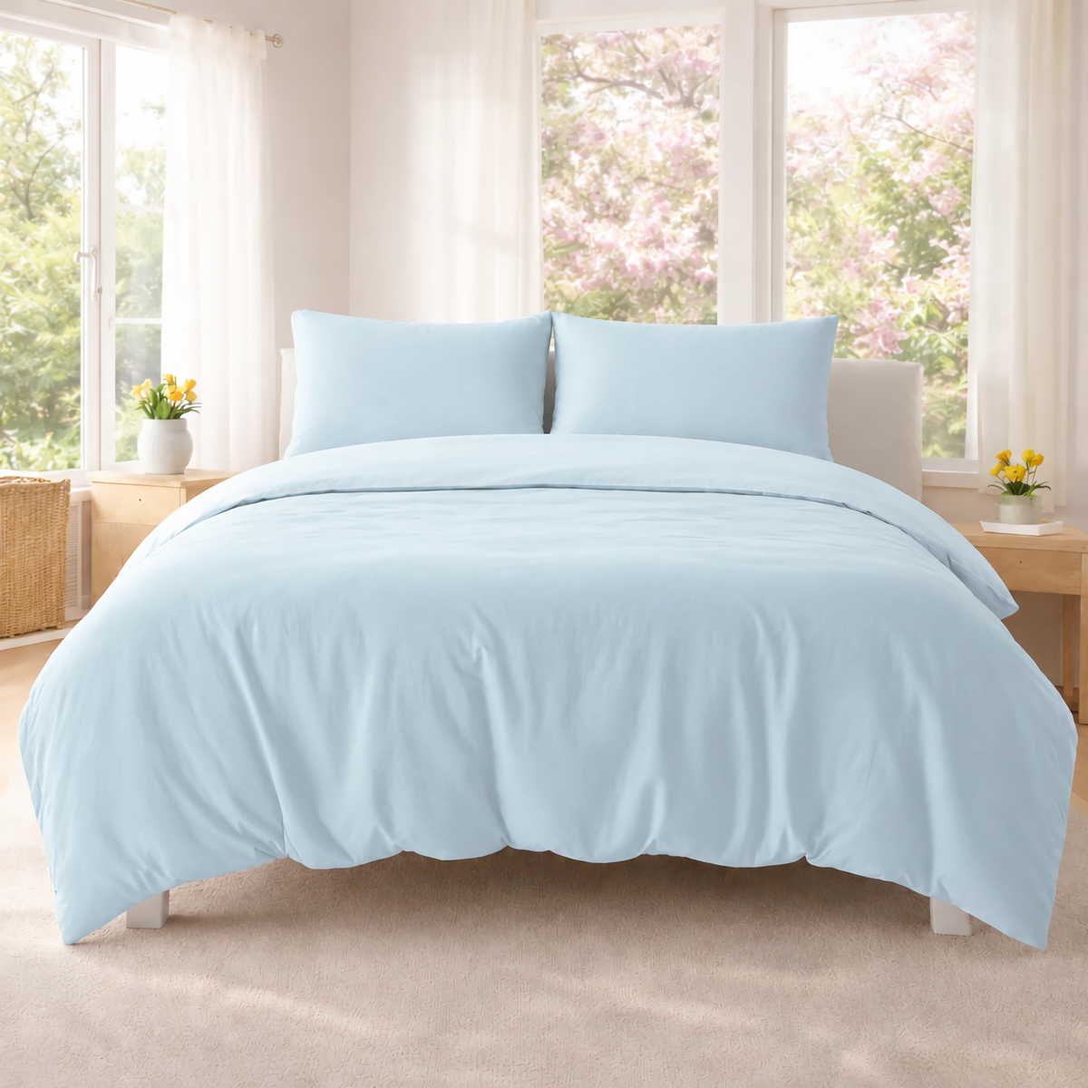 ice Blue Duvet Cover