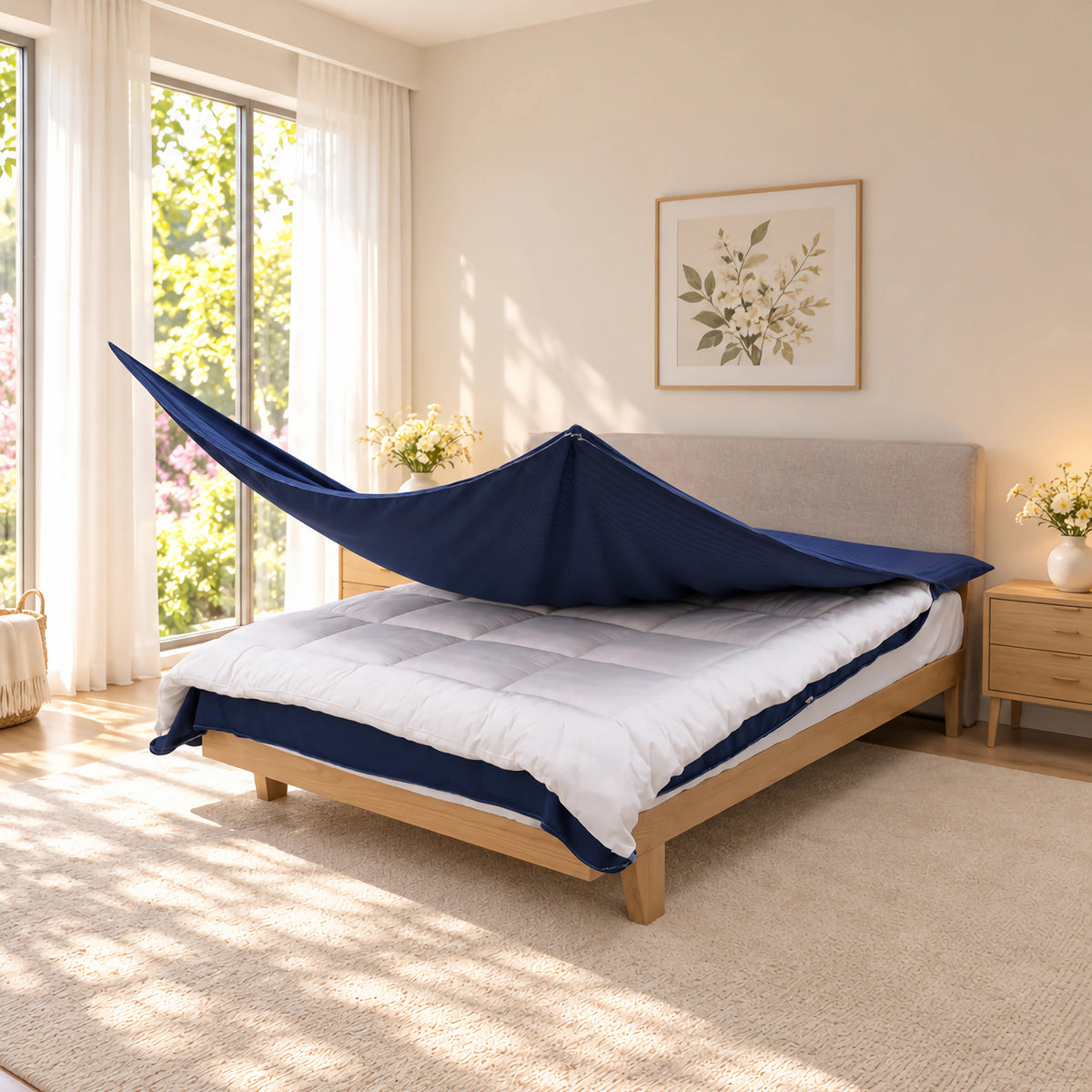 Navy Blue Duvet Cover