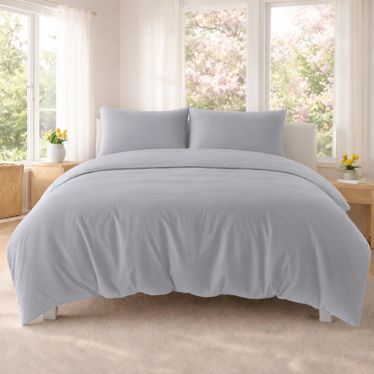 Silver Grey Duvet Cover
