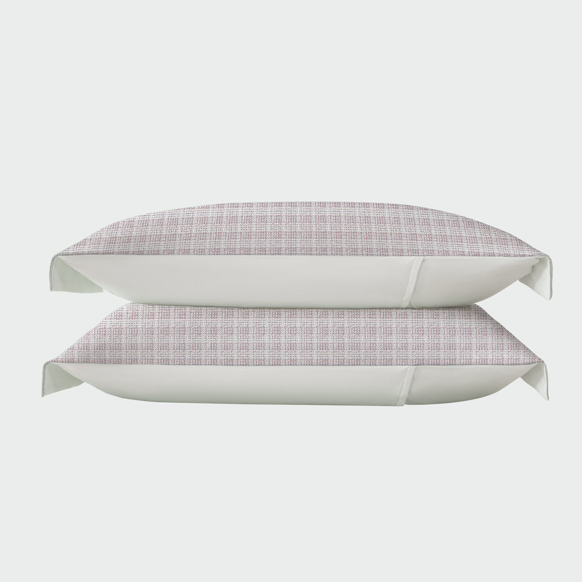 2pk Pillowcases - Sand Stripe Check
