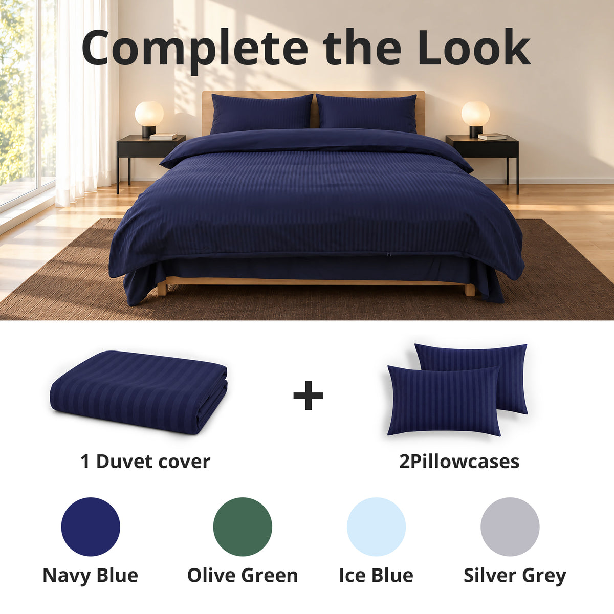 Navy Blue Duvet Cover
